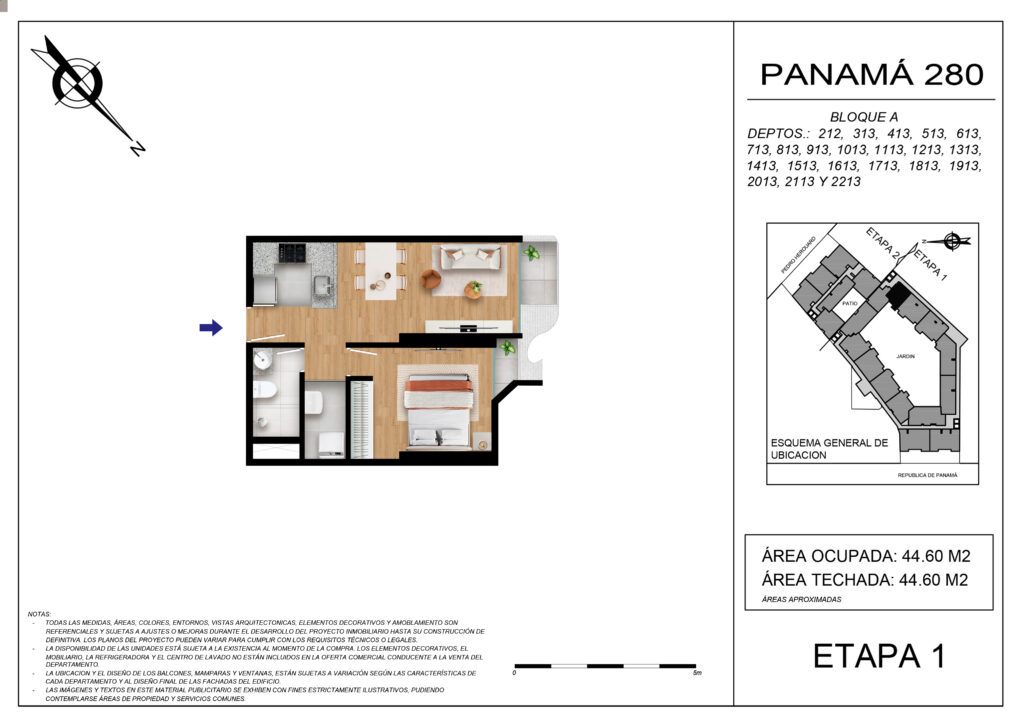 Plano de la tipología ETAPA 1 - 212, 313 - 2213